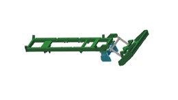 Welded structural parts of cotton picker chassis