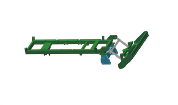 Welded structural parts of cotton picker chassis