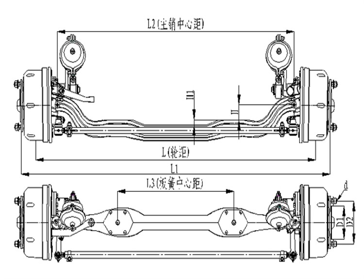 What are some of the components of a car axle